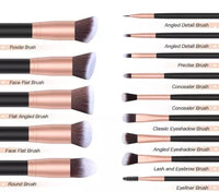 Black 14 Piece Brush Set