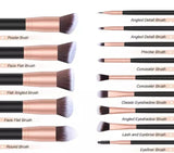 Black 14 Piece Brush Set